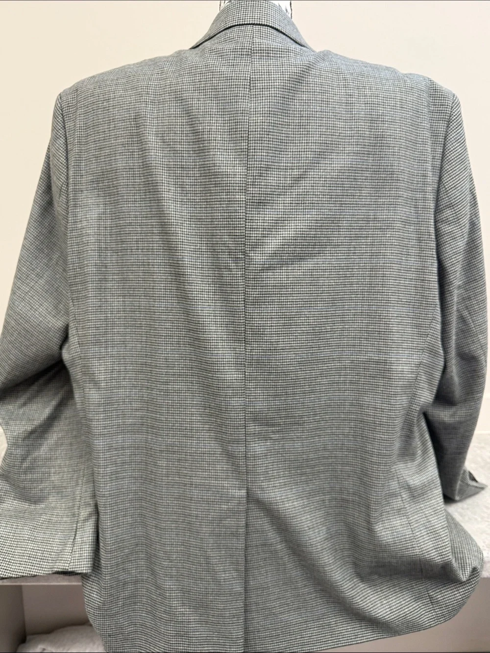 Lauren Ralph Lauren Men’s 48R Gray Houndstooth Windowpane Blazer Sport Coat